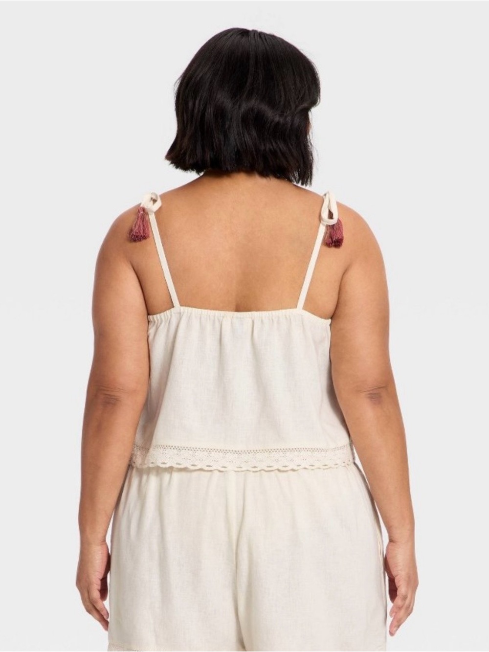 Universal Thread Embroidered Linen Tank Top - Picture 2 of 4